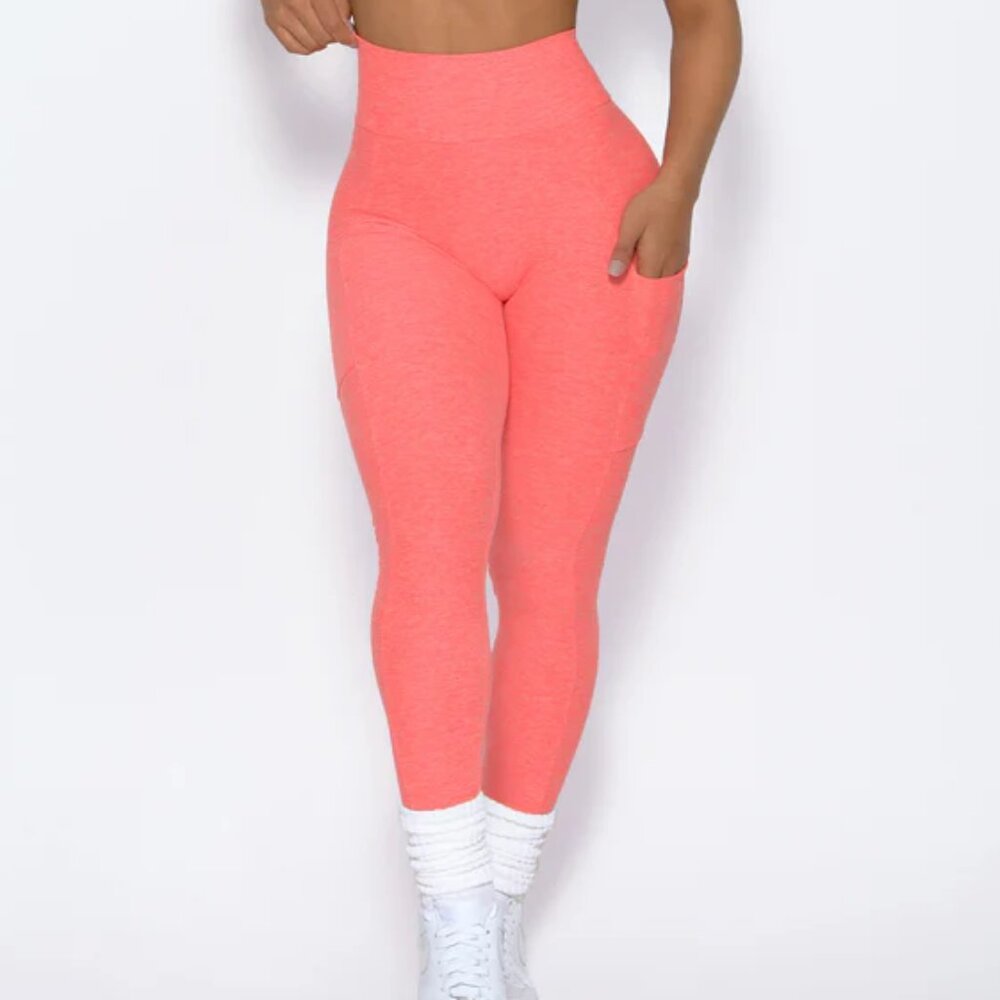Bombshell Curves Leggings Coral XS